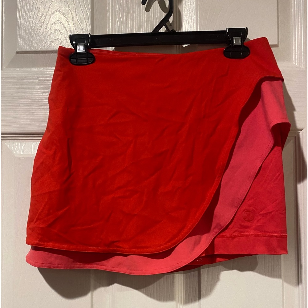 Lululemon asymmetrical pink tennis skirt